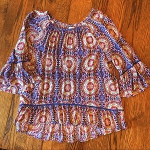 Boho  Medallion Top
